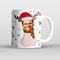 Personalised Willy Face Christmas Mug